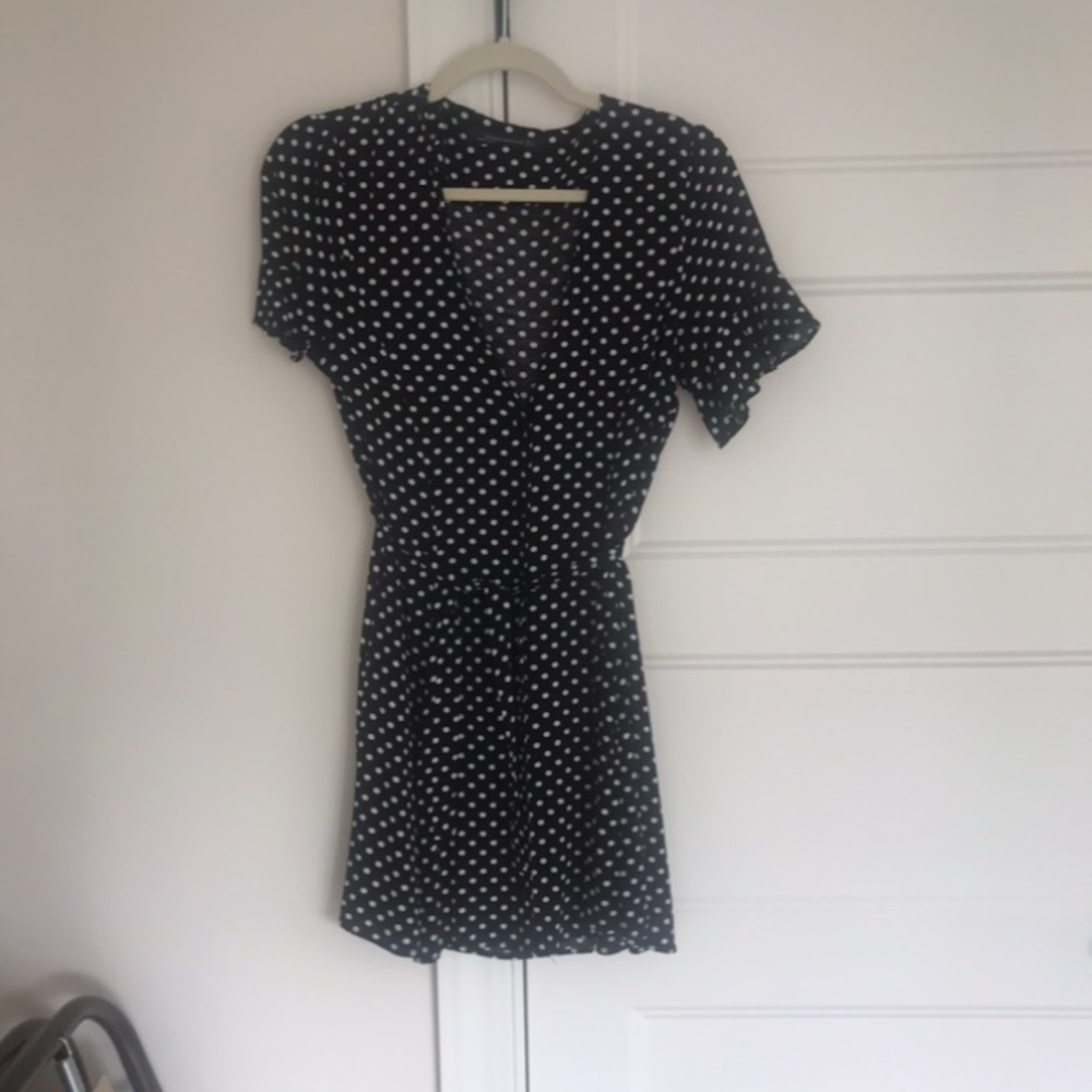 Zara polka dot dress.